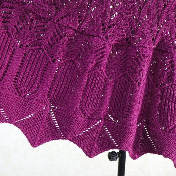 ROMAN'S Pink Long Sleeve Accent Bottom Sweater Tunic 14/16 M - Picture 5 of 10